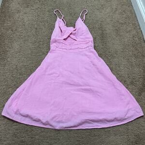 Blanco By Nature Skye Mini Dress Baby Pink Size Medium Spring Summer